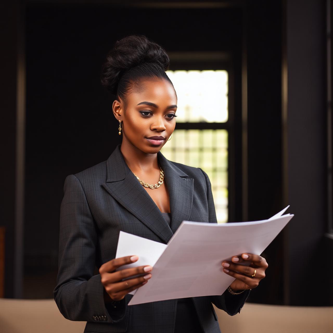 An Omayoza investor reviewing terms